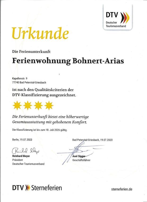 Ferienwohnung Bohnert-Arias Bad Peterstal-Griesbach Dış mekan fotoğraf